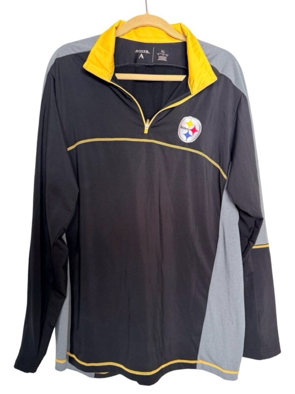 Pittsburgh Steelers Quarter-Zip Athletic Wear Pullover XL